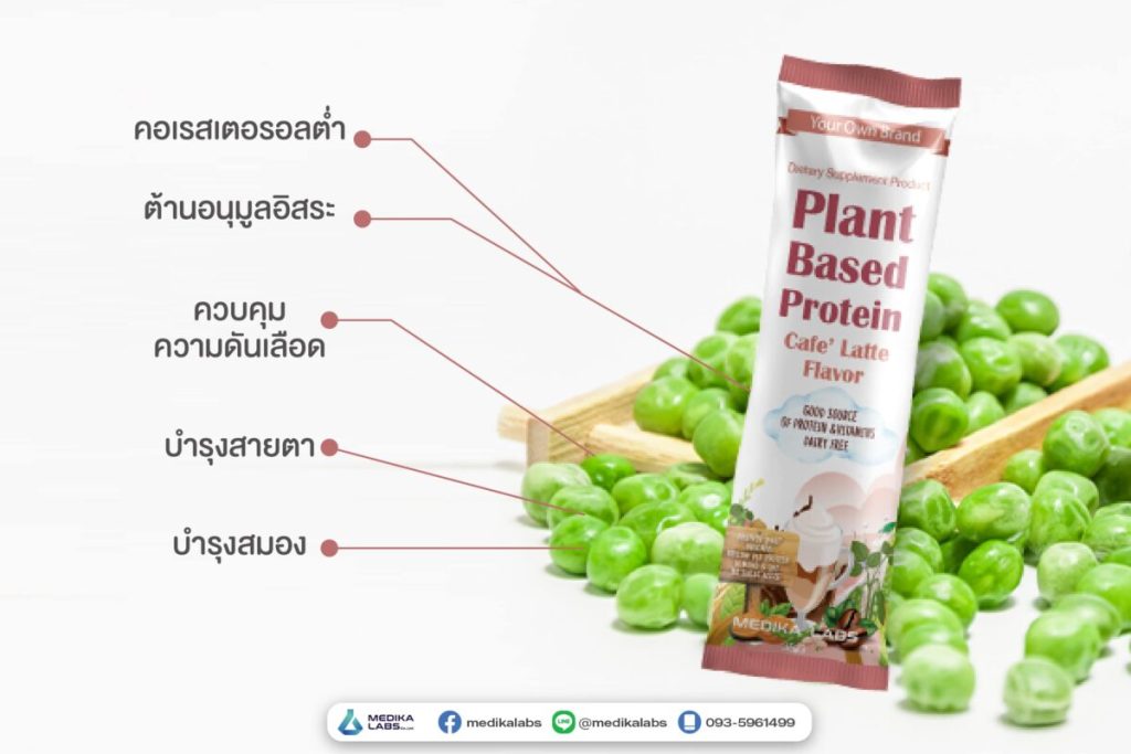 รับผลิตโปรตีน Plant-Based Protein Coffee Latte Flavor